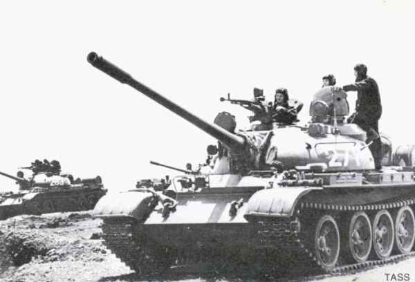 Soviet T-55 at exercise